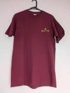 【激レア 90s】HANG TEN Tシャツ バーガンディ バック大判プリントのサムネイル