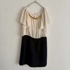 メトリーゼ ビジュー パーティードレス M 韓国 フォーマル お呼ばれワンピース