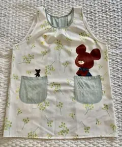 【美品】学研 保育士エプロンthe bears' school 花柄