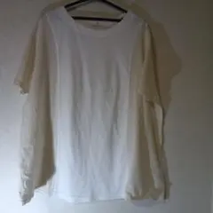 APPLE HOUSE Tシャツ チュニック　半袖切り替えデザイン　中古品のサムネイル