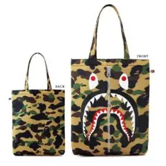 BAPE(R) CAMO シャーク クッショントート宝島社付録