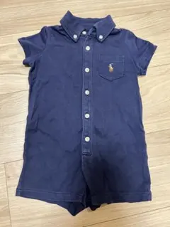 Ralph Lauren ネイビー ポロロンパース　70