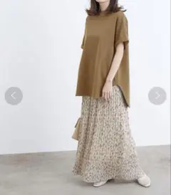 新品！ADAMETROPE☆ シアー楊柳プリントプリーツスカート 新品！