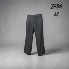 ZARA ワイドパンツ ブラック M メンズ スラックスのサムネイル