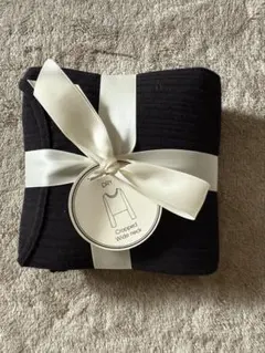 GU コットンブレンドリブ　クロップドワイドネックT