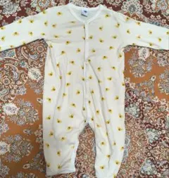 プチバトー/長袖ロンパース(12m/74cm)