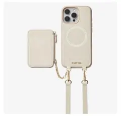 新品♪CUSTYPE⭐︎iPhone17ルナシルバーシリーズアイボリーベージュ