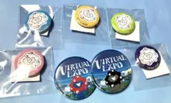 大阪・関西万博 ミャクミャクチャレンジ バーチャル万博 限定 缶バッチセット