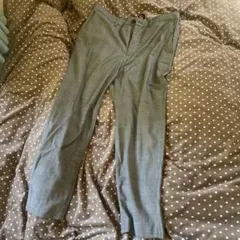 GU チェック柄 フィットパンツ