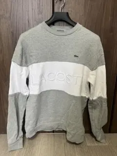 LACOSTE グレー ホワイト スウェット 最終値下げ！！のサムネイル