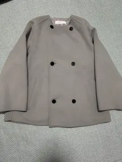 GALERIE VIE ダブルフェイスカラーレストレンチコート グリーン