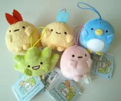 すみっコぐらし　ばんざい　ゴム紐付きマスコットpart２　全５種　ナムコ限定　①