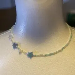 ハンドメイドビーズ ネックレス 森ガール　ウィッシュコアフェアリーグランジy2k