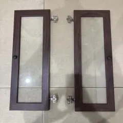 ガラス扉付き棚用ダークブラウン扉