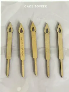 キャンドル型ケーキトッパー 5本セット