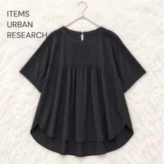 【期間限定】ITEMS URBAN RESEARCH ピンタックブラウス　レースのサムネイル