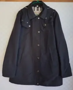 バーバリー　ブラックフード付きコート