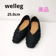 【美品】welleg Vカット ゴールドアクセント 極やわパンプスのサムネイル