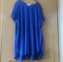 美品　SLOBE IENA ニュアンスTシャツ　接触冷感　イージーケア　ブルーのサムネイル