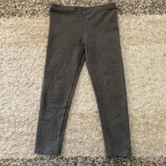 キッズ レギンス スパッツ グレー 110-120 裏起毛