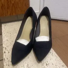 LE TALON ネイビー ハイヒール　ポインテッドトゥ