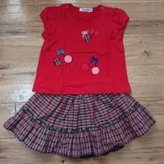 ファミリア80 Tシャツ リバーシブルスカート2点セット