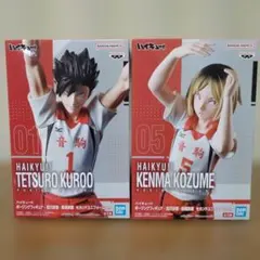 ハイキュー!! ポージングフィギュア 音駒高校 孤爪研磨・黒尾鉄朗　2種セット