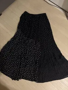 AMERICAN HOLIC ドット柄ロングスカート M