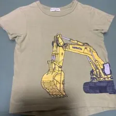 Si-Shu-Non KOMATSU 重機プリントTシャツ 110cmのサムネイル