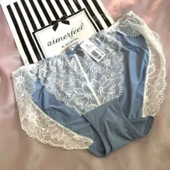 aimerfeel フラワーレース ショーツ ブルー　青白 LLのサムネイル