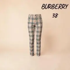 BURBERRY バーバリーブルーレーベルノバチェックパンツ 38レディース