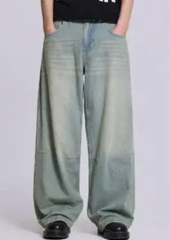 チ*ン様 Jaded London W30 バギーデニムライトブルー