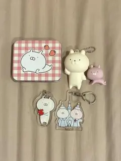 うさまる　グッズセット　缶　フィギュア　ストラップ　スクイーズ　ガチャ　アクリル
