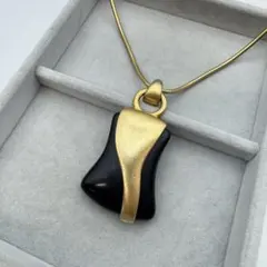 【ヴィンテージ】givenchy ネックレス　ゴールド　ブラック　ロングチェーン