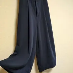 ハニーズ　ワイドパンツ　ガウチョパンツ　ネイビー