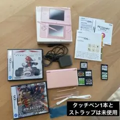 Nintendo DS Lite ピンク+カセット+ケースセット