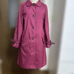 レインコート　美品　ボルドー色　オシャレ　雨　梅雨のサムネイル
