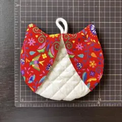 鍋敷きにもなる鍋つかみ　レッドのサムネイル