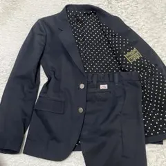 WACKO MARIA セットアップ 裏地ドット柄 メタルボタン ブラック S