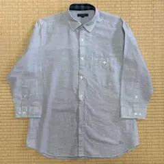 【古着】BURBERRY LONDON チェック柄シャツ リネン コットン