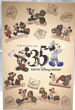東京ディズニーリゾート 35周年記念 ポストカード