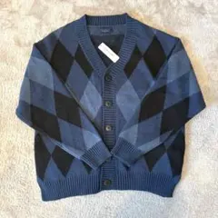 【新品・タグ付き】Cathy's closet アーガイル柄ニットカーディガン