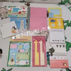 付箋紙・メモ帳など 11点まとめ売り☆星の王子さま ine peace どうぶつ