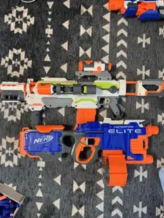 NERF ヘルファイア 電動 & ジョルト ブルー 海外仕様 - メルカリ