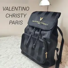 【美品】VALENTINO CHRISTY　ヴァレンチノ　リュック　ブラックのサムネイル