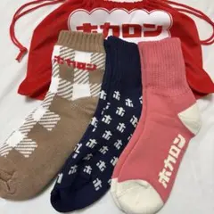 【新品未使用】ホカロン 靴下 23〜25cm 3足セット 巾着袋付