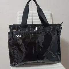 2005　レスポートサック　ひとりっぷ　ライアントラベルトート　ブラックパテント