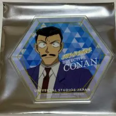 名探偵コナン 毛利小五郎 アクリルコースター ユニバ USJ ミスレス 2025