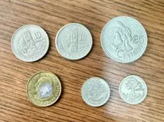 グアテマラ 旧硬貨 6枚セット