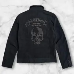 archive 00s y2k skulls embroideryjacket
